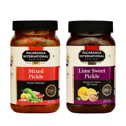 Pickle Combo: Mixed Pickle & Lime Sweet Pickle